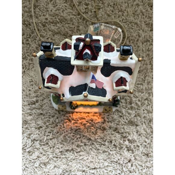 NIB Saturday Evening Post Norman Rockwell City Hall Freedom Of Speech Lighted Ho - Picture 12 of 15